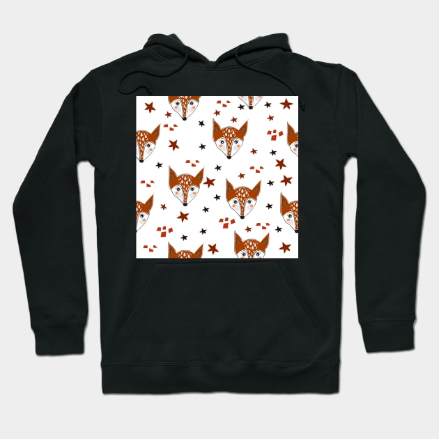 Fox Pattern Hoodie by KristinaStellar 